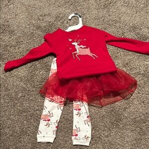 Red Reindeer Tutu Outfit
